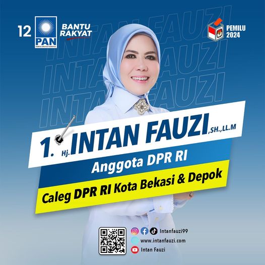Poster Intan Fauzi Pemilu 2024